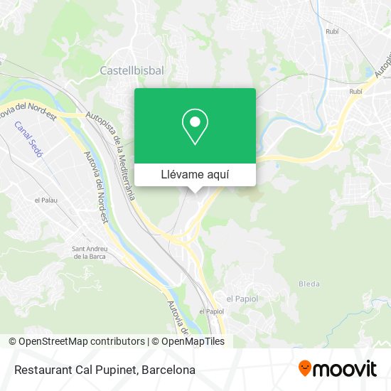 Mapa Restaurant Cal Pupinet