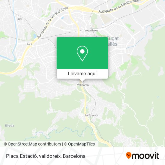 Mapa Placa Estació, valldoreix