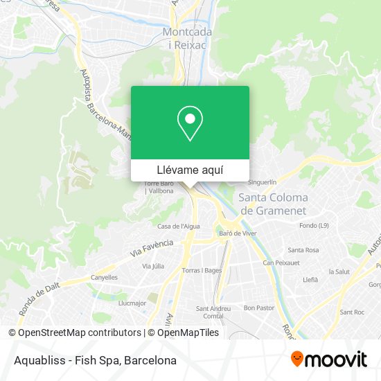 Mapa Aquabliss - Fish Spa