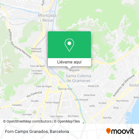 Mapa Forn Camps Granados