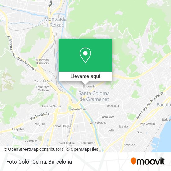 Mapa Foto Color Cema