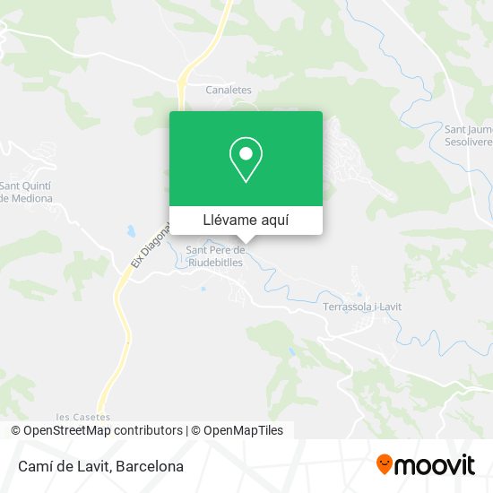 Mapa Camí de Lavit