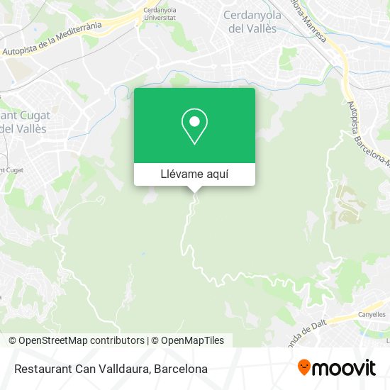 Mapa Restaurant Can Valldaura