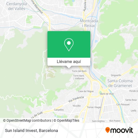 Mapa Sun Island Invest