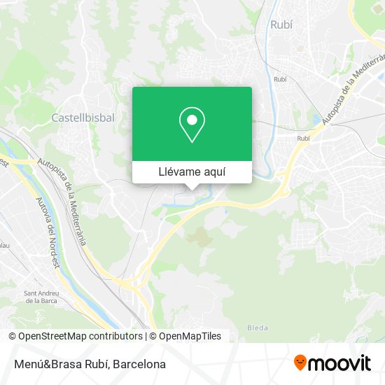 Mapa Menú&Brasa Rubí