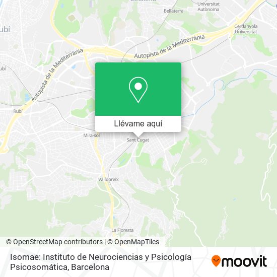 Mapa Isomae: Instituto de Neurociencias y Psicología Psicosomática