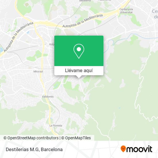 Mapa Destilerias M.G
