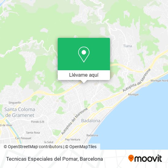 Mapa Tecnicas Especiales del Pomar
