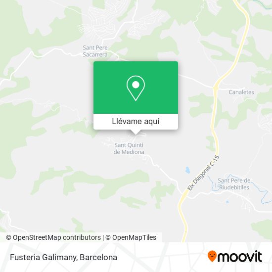 Mapa Fusteria Galimany