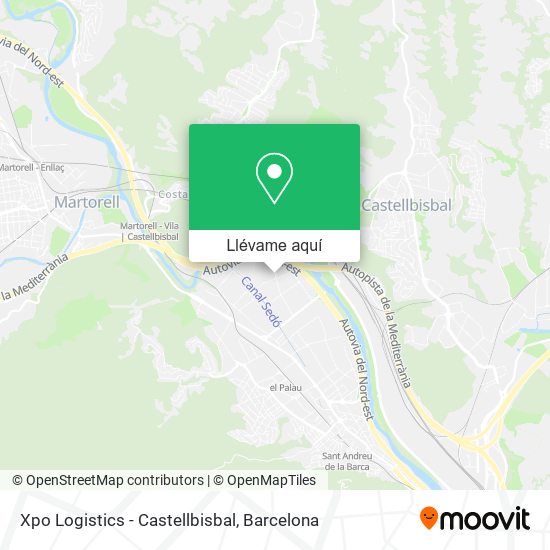Mapa Xpo Logistics - Castellbisbal