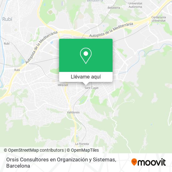 Mapa Orsis Consultores en Organización y Sistemas