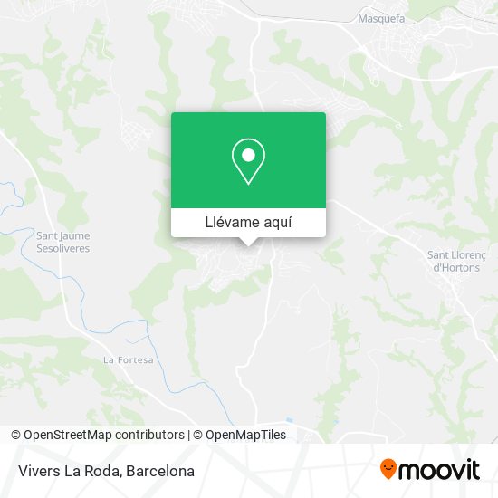 Mapa Vivers La Roda