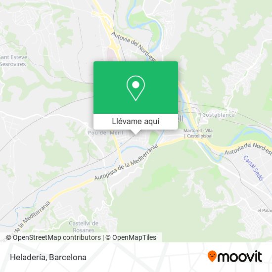 Mapa Heladería