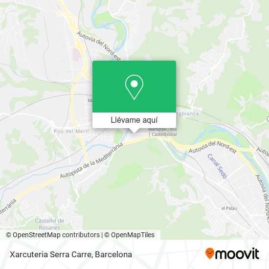 Mapa Xarcuteria Serra Carre