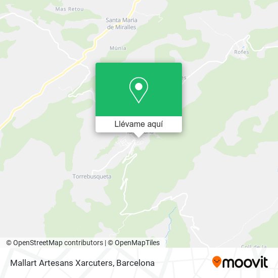 Mapa Mallart Artesans Xarcuters