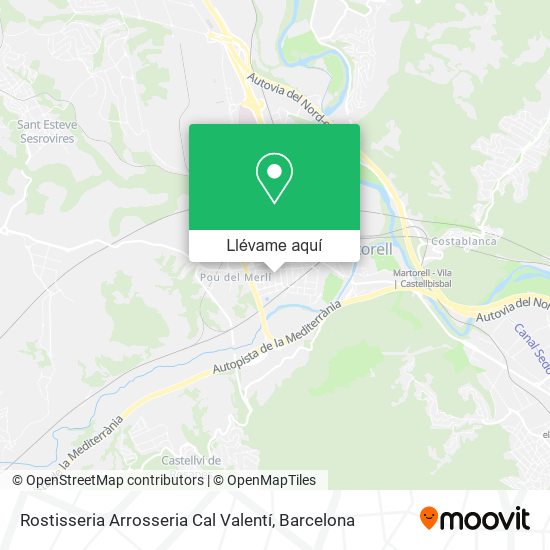 Mapa Rostisseria Arrosseria Cal Valentí