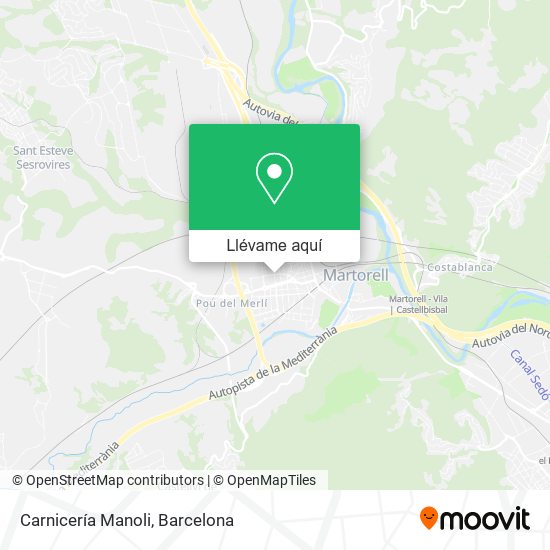 Mapa Carnicería Manoli