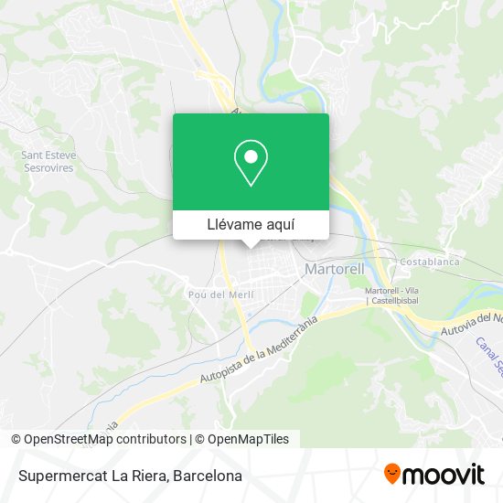 Mapa Supermercat La Riera