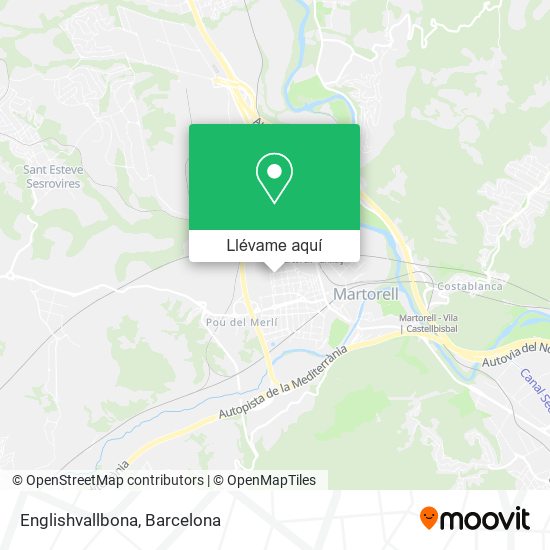 Mapa Englishvallbona