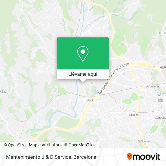 Mapa Mantenimiento J & D Service