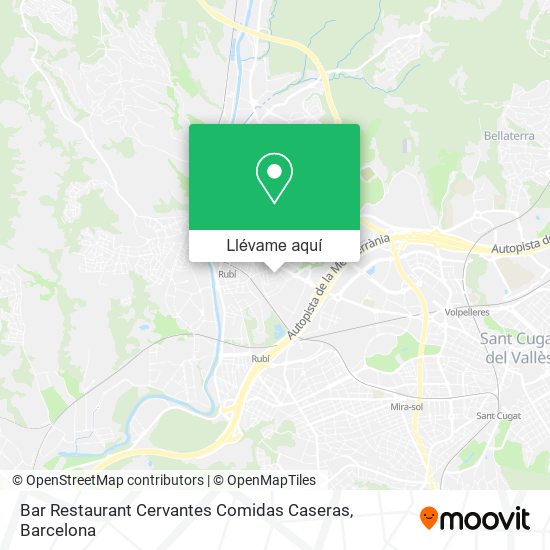 Mapa Bar Restaurant Cervantes Comidas Caseras