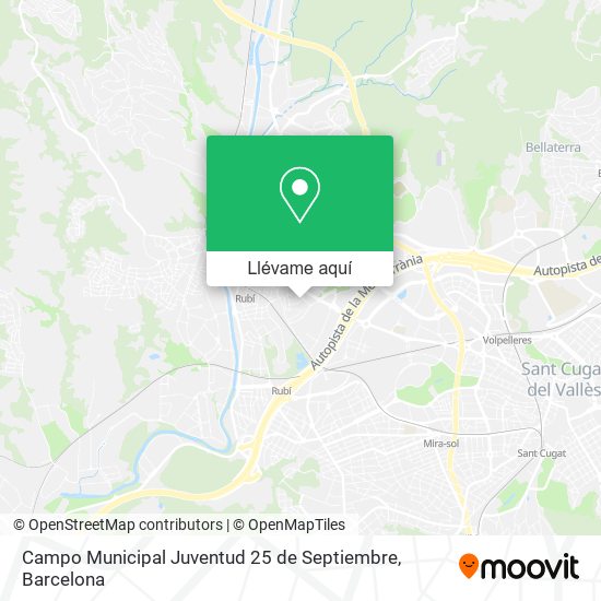 Mapa Campo Municipal Juventud 25 de Septiembre