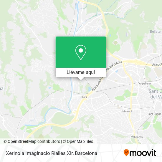 Mapa Xerinola Imaginacio Rialles Xir