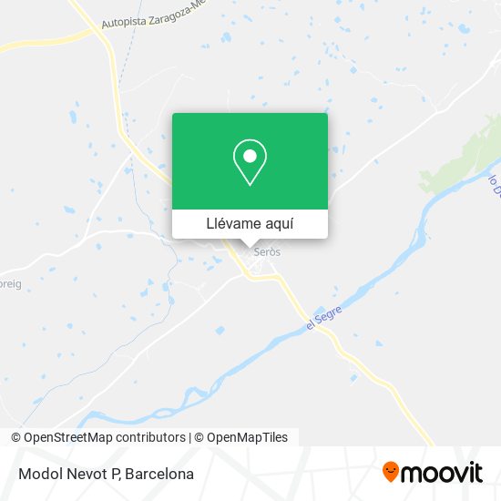 Mapa Modol Nevot P
