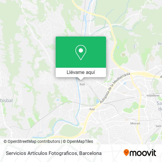 Mapa Servicios Artículos Fotograficos