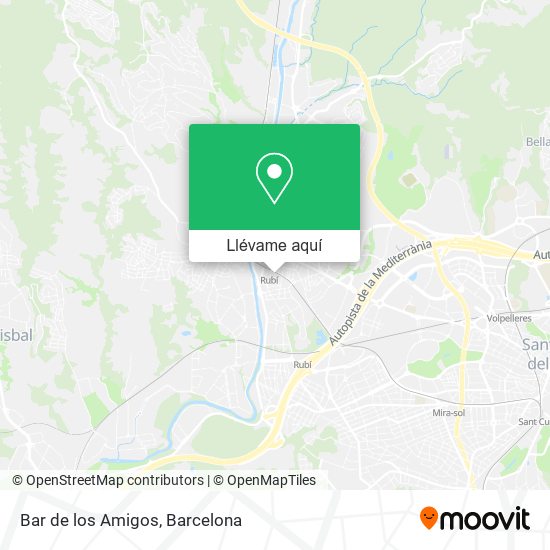Mapa Bar de los Amigos