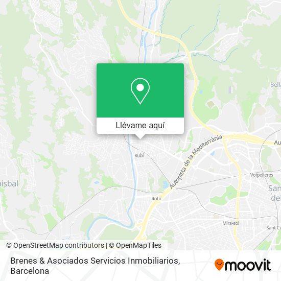 Mapa Brenes & Asociados Servicios Inmobiliarios