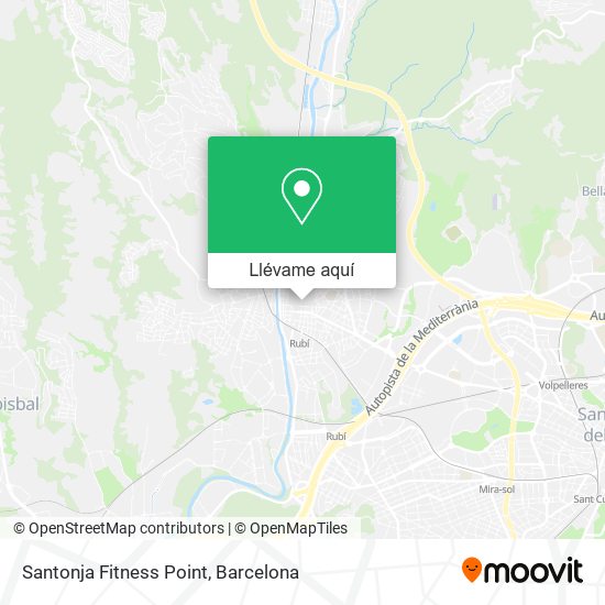 Mapa Santonja Fitness Point