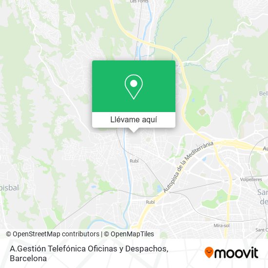 Mapa A.Gestión Telefónica Oficinas y Despachos