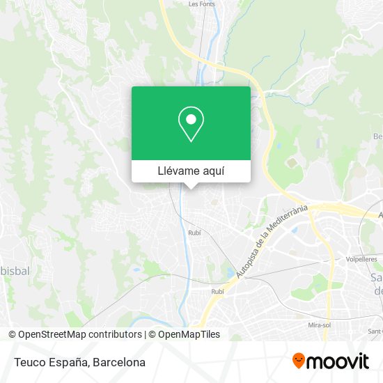 Mapa Teuco España