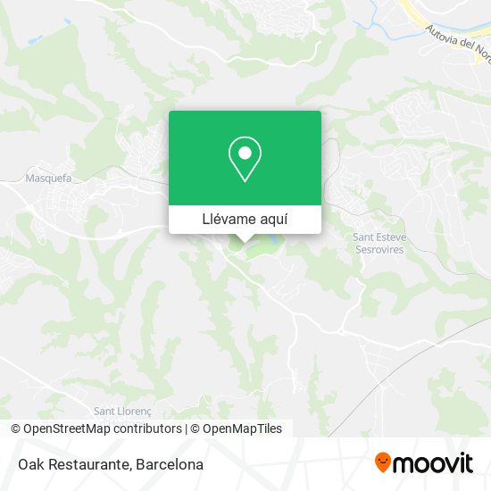 Mapa Oak Restaurante