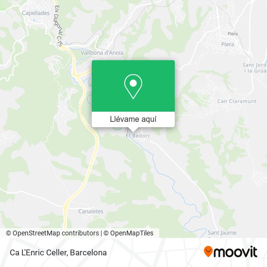 Mapa Ca L'Enric Celler