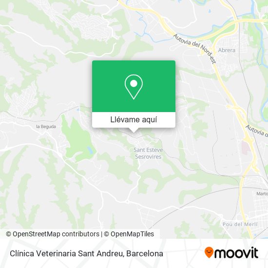 Mapa Clínica Veterinaria Sant Andreu