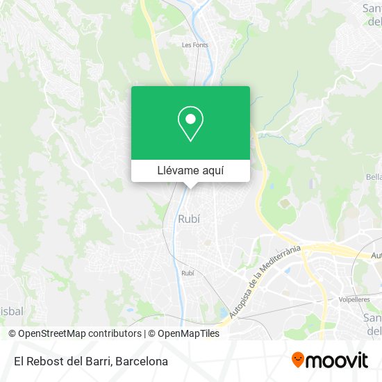 Mapa El Rebost del Barri