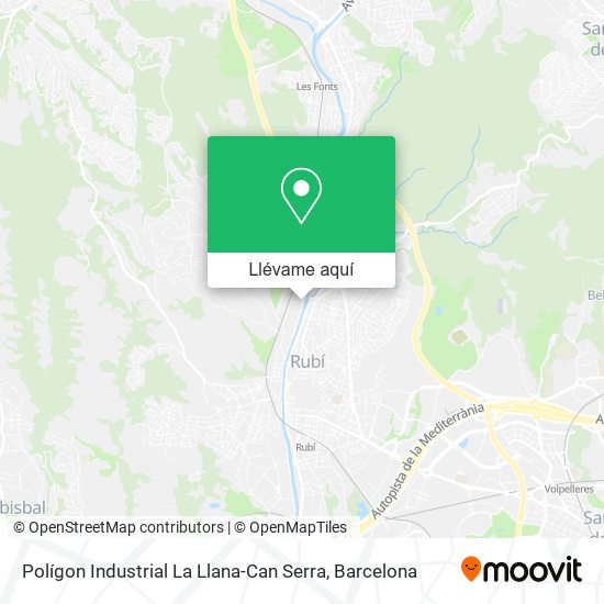 Mapa Polígon Industrial La Llana-Can Serra
