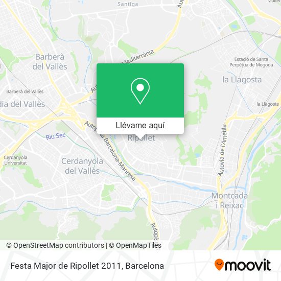Mapa Festa Major de Ripollet 2011