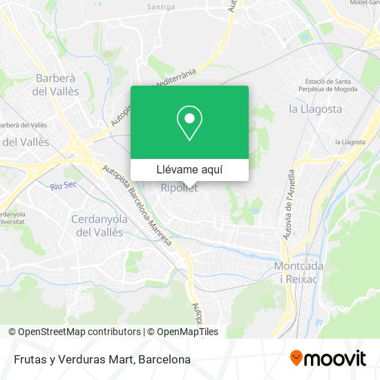 Mapa Frutas y Verduras Mart