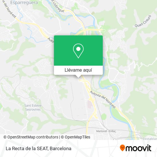Mapa La Recta de la SEAT