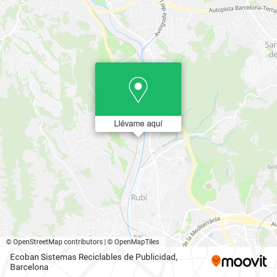 Mapa Ecoban Sistemas Reciclables de Publicidad