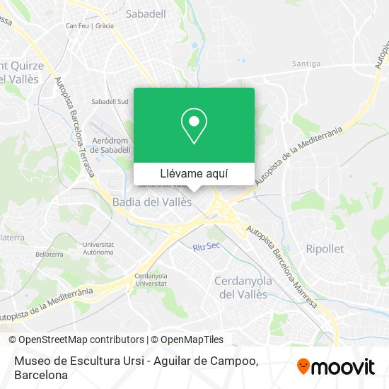 Mapa Museo de Escultura Ursi - Aguilar de Campoo