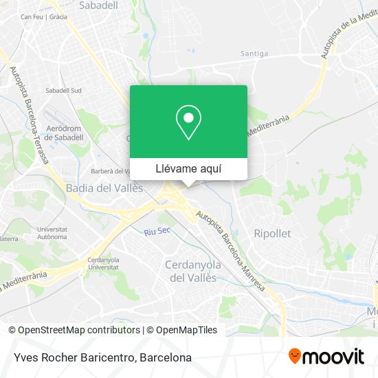 Mapa Yves Rocher Baricentro