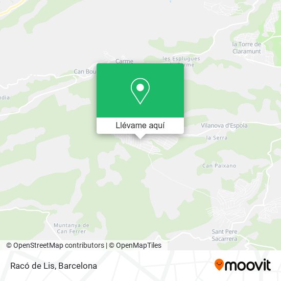 Mapa Racó de Lis