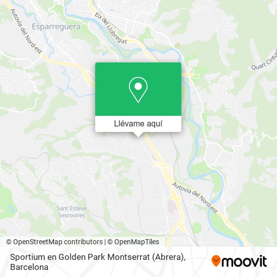 Mapa Sportium en Golden Park Montserrat (Abrera)