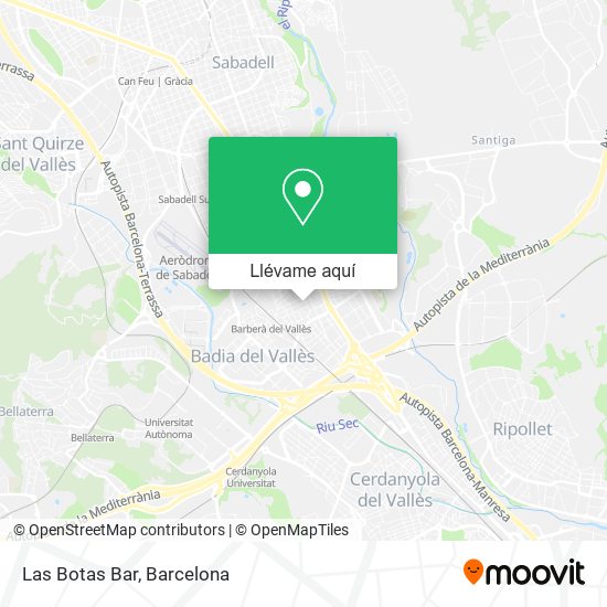 Mapa Las Botas Bar