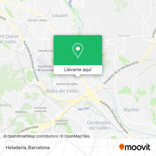 Mapa Heladería