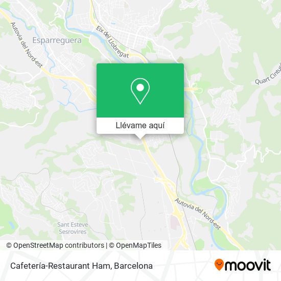 Mapa Cafetería-Restaurant Ham